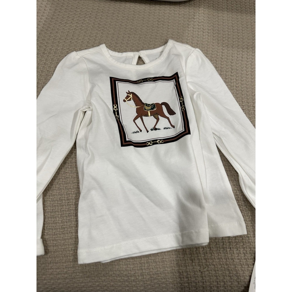 Janie And Jack Brand New Toddler Girl Horse Shirt